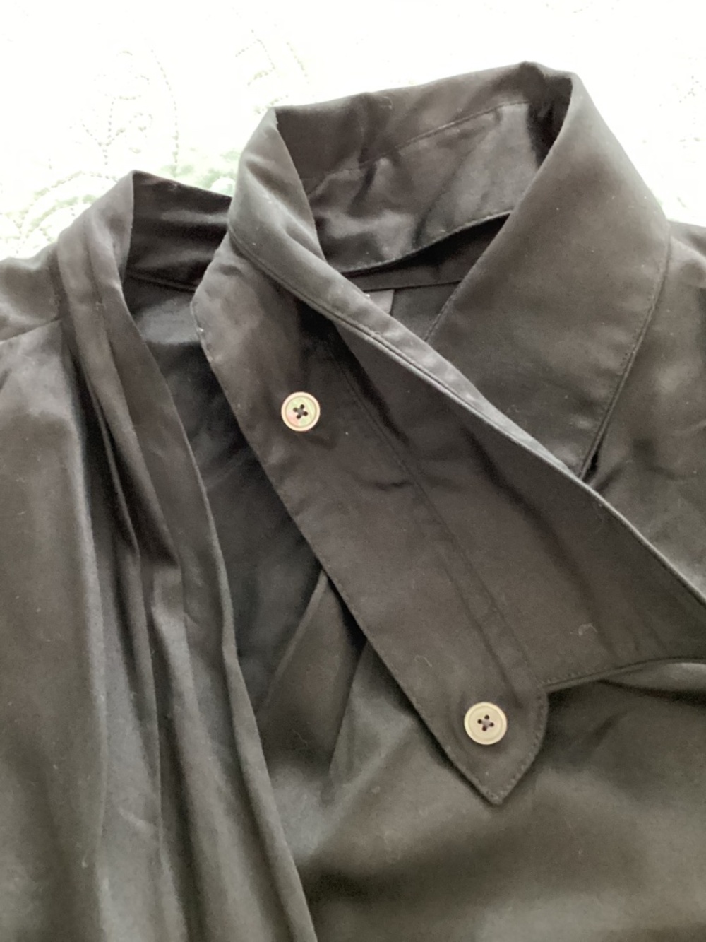 Talbots, NEW  WITHOUT TAGS, size 20, black, faux wrap, midi dress - Picture 9 of 13
